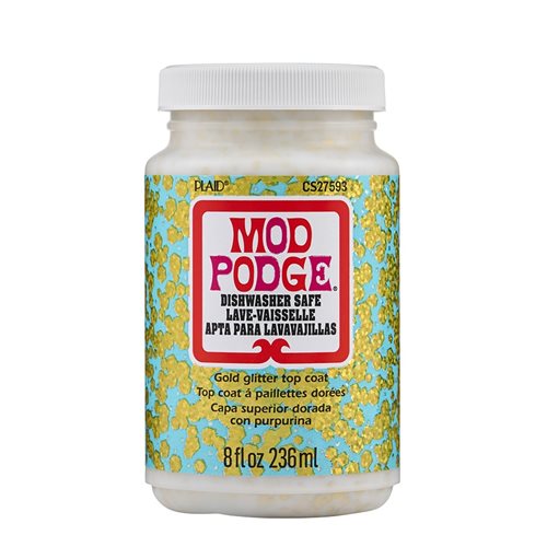 Mod Podge ® Dishwasher Safe Glitter - Gold, 8 oz. - CS27593