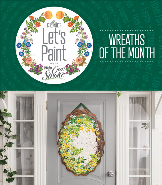 Let's Paint Wreaths of the Month
