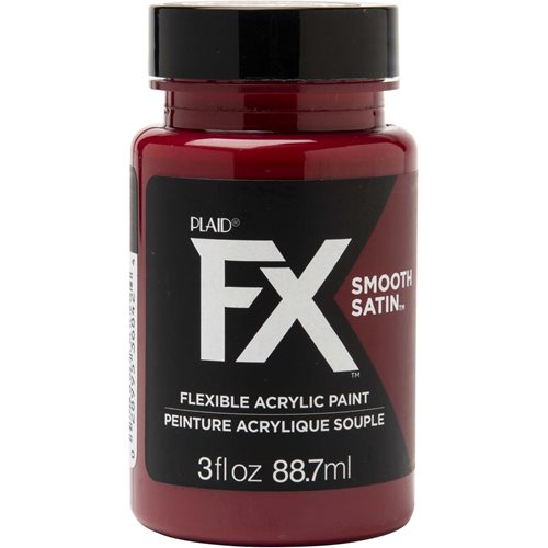 PlaidFX Smooth Satin Flexible Acrylic Paint - Bloodline, 3 oz. - 36842