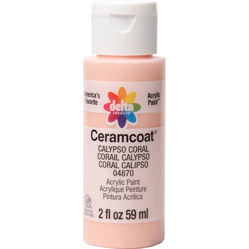 Delta Ceramcoat Acrylic Paint - Calypso Coral, 2 oz. - 04870