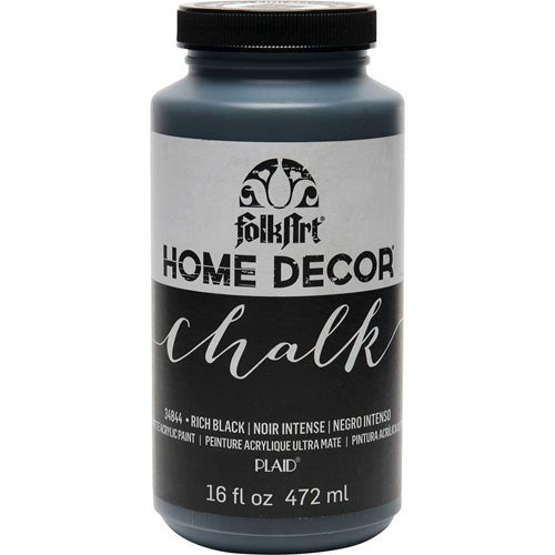 FolkArt ® Home Decor™ Chalk - Rich Black, 16 oz. - 34844