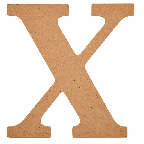 Plaid ® Wood Surfaces - 8 inch MDF Letter - X - 63603