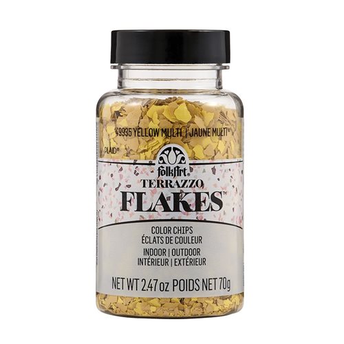 FolkArt ® Terrazzo Flakes - Yellow Multi, 2.47 oz. - 49935