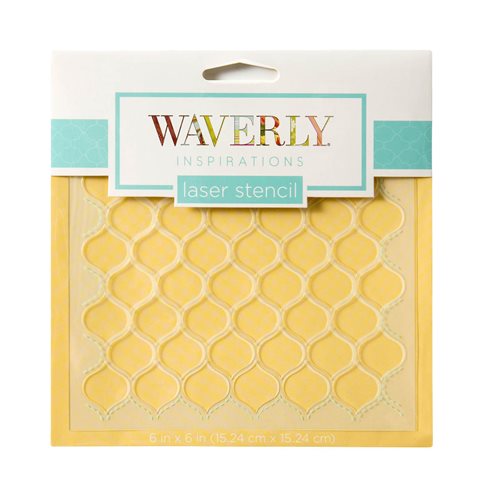 Waverly ® Inspirations Laser Stencils - Accent - Tear Drop, 6" x 6" - 60527E