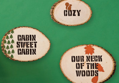 Cozy Cabin Wall Plaques from Handmade Charlotte™