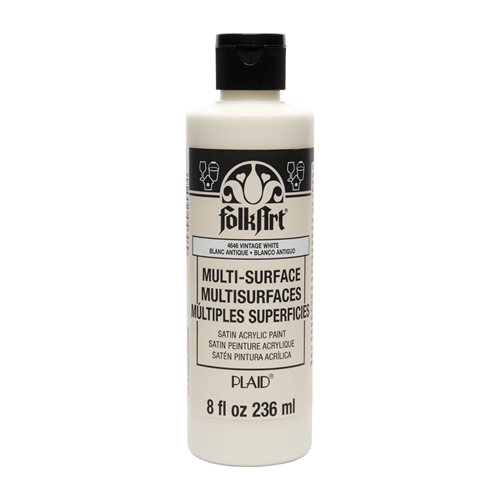 FolkArt ® Multi-Surface Satin Acrylic Paints - Vintage White, 8 oz. - 4646