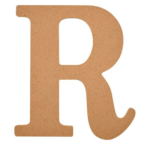 Plaid ® Wood Surfaces - 8 inch MDF Letter - R - 63597