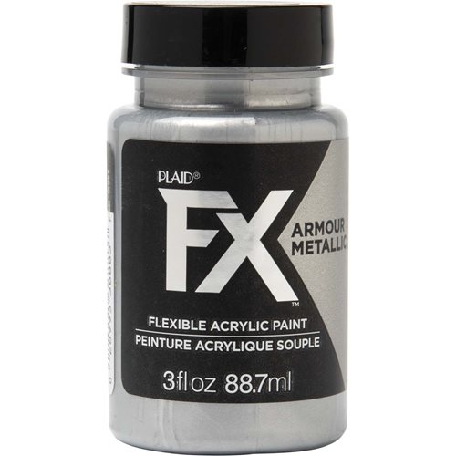 PlaidFX Armour Metal Flexible Acrylic Paint - Chainmail, 3 oz. - 36883