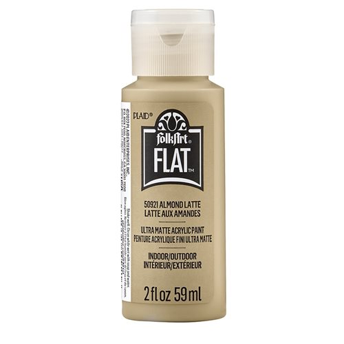 FolkArt ® Flat™ Ultra Matte Acrylic Paint - Almond Latte, 2 oz. - 50921