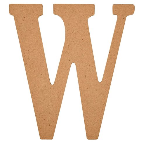 Plaid ® Wood Surfaces - 8 inch MDF Letter - W - 63602