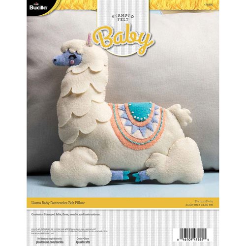 Bucilla ® Baby - Felt - Crib Ensembles - Llama Baby - Pillow - 47889E