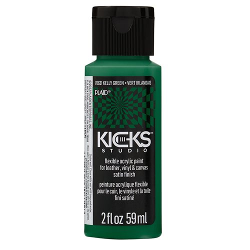 Kicks™ Studio Flexible Acrylic Paint - Kelly Green, 2 oz. - 70631