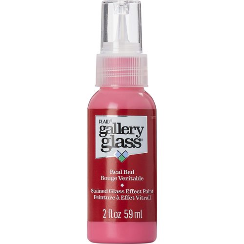 Gallery Glass ® Stained Glass Effect Paint - Real Red, 2 oz. - 19777